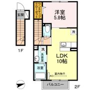 メゾンソレイユ根城の間取り画像