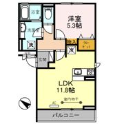 セジュールZENⅢ Cの間取り画像
