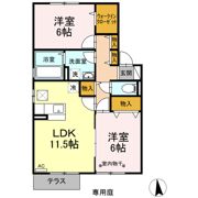 シャンローゼ下溝の間取り画像