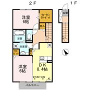 アゼリア岸岡の間取り画像