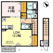 アプリコット潮音の間取り画像