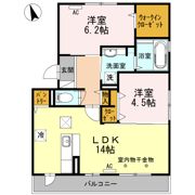 クレストⅡ A棟の間取り画像