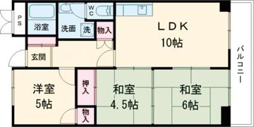 シャトー三和加古川の間取り画像