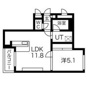グランオルセー北大前の間取り画像