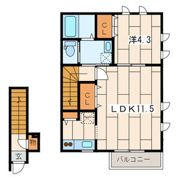 ヴィラアイザーの間取り画像