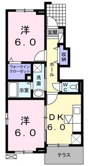 ブルーマーリン Dの間取り画像