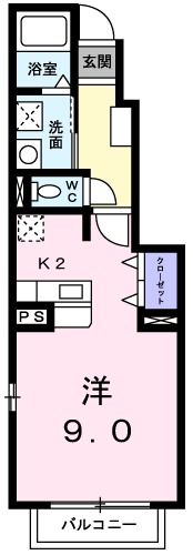 エレガンツァ フィオーレの間取り画像