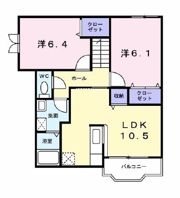 ウエスト スクエアAの間取り画像