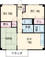 フォブールひうちの間取り画像