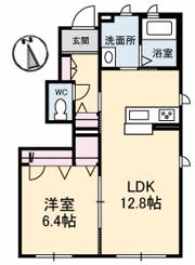シャーメゾンはなみずき A棟の間取り画像