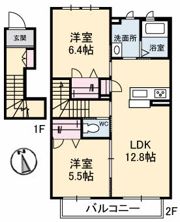 シャーメゾンはなみずき A棟の間取り画像