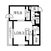 リヒトラーレ円山の間取り画像