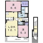 プラシード若林Ⅰの間取り画像