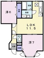 La．プラティーヌの間取り画像