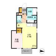 ヴィクトワール Ⅱ Bの間取り画像