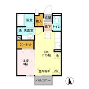 フォンティーヌ結城 Aの間取り画像