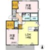 ハイツ943 Aの間取り画像
