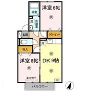 ハッピーライフ北畝 A棟の間取り画像