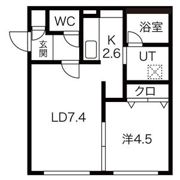 Lux Maison平岸(ラクスメゾンヒラギシ)の間取り画像