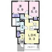 マードレS Ⅱの間取り画像