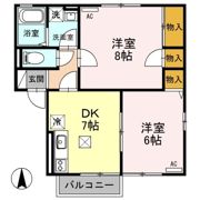 サンモールヴィレッジ Cの間取り画像