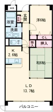 ローズ・ソレーユの間取り画像