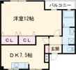 マンションキタⅡの間取り画像