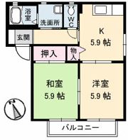 メゾン アイ ファミーユ A棟の間取り画像