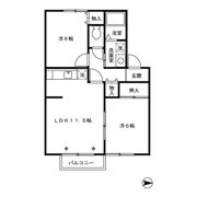 プリエ豊町 Bの間取り画像