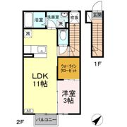 ロイヤルコート茨島の間取り画像