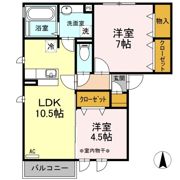 さくらプラザ夢 Aの間取り画像