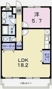 レジデンス英賀保の間取り画像