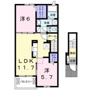 クラール春日Cの間取り画像