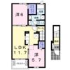 クラール春日Cの間取り画像