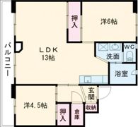 ビレッジハウスおさつ1号棟の間取り画像
