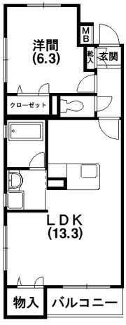 シャルム・ドミールの間取り画像