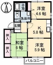 メゾン・アムール A棟の間取り画像