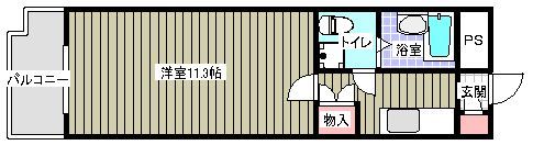 リュージュ飯倉の間取り画像