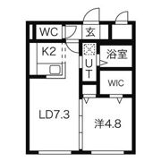 GLASS N21の間取り画像