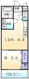 フジパレス和泉中央I番館の間取り画像
