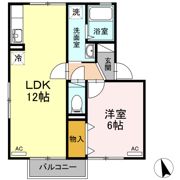 クレセントオサダ Bの間取り画像