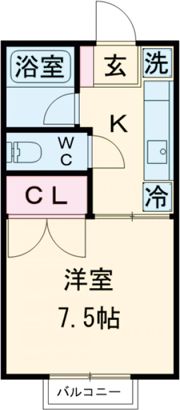 サニーヒルズ薬師台 Aの間取り画像