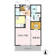 ベルレージュの間取り画像