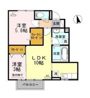 セジュールS・Aの間取り画像
