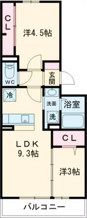 クレール緑の間取り画像