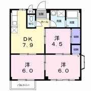 エルディム桜本Bの間取り画像