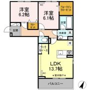 エルタウン Fの間取り画像