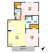 ピースドエル Aの間取り画像
