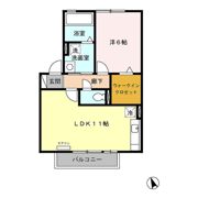 リビングタウン下俣 Bの間取り画像