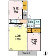 エスポワールコート B棟の間取り画像